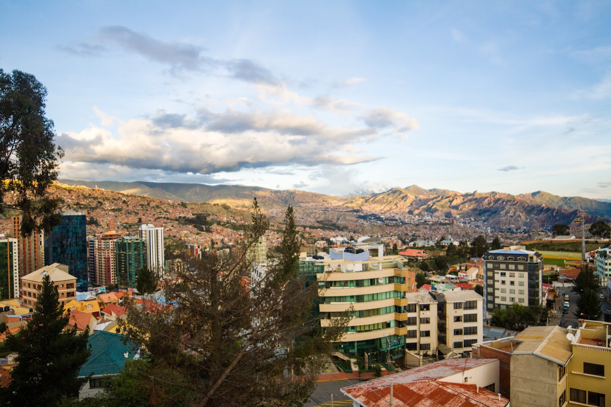 Skyline view of residential La Paz